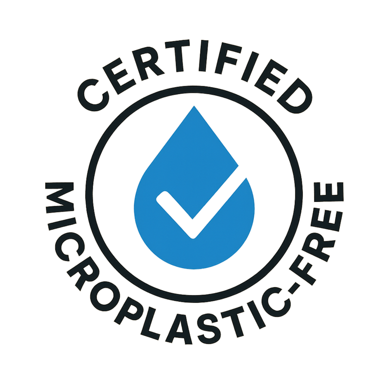 Certified Microplastic-Free™ seal
